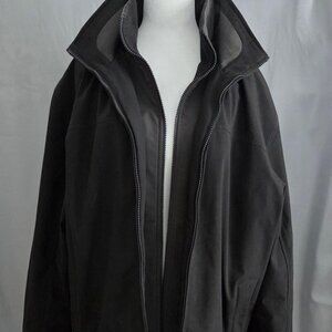 Men’s Weatherproof Coat Ultra Tech Fully Lined Detachable Hood Black Size Large